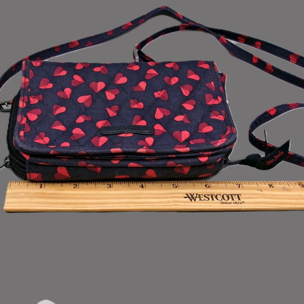 Vera Bradley Crossbody in Sweet Hearts Fabric, RFID All in One - Picture 5 of 7